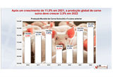 Produção global de carne suína em 2022