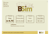 Queda no preço do suíno vivo mineiro
